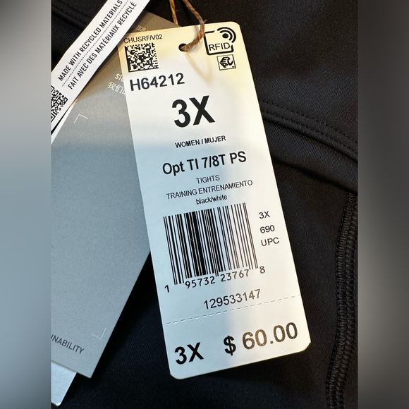 3X Adidas Training Crop pant - Picture 2 of 10